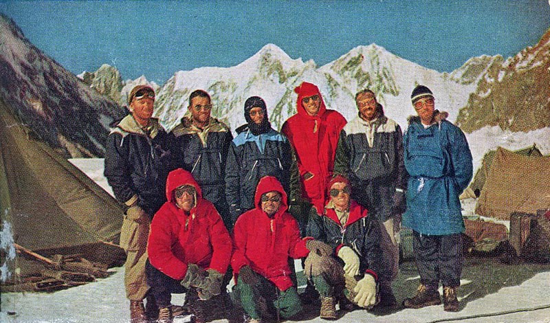 picture of the first american team to climb k2